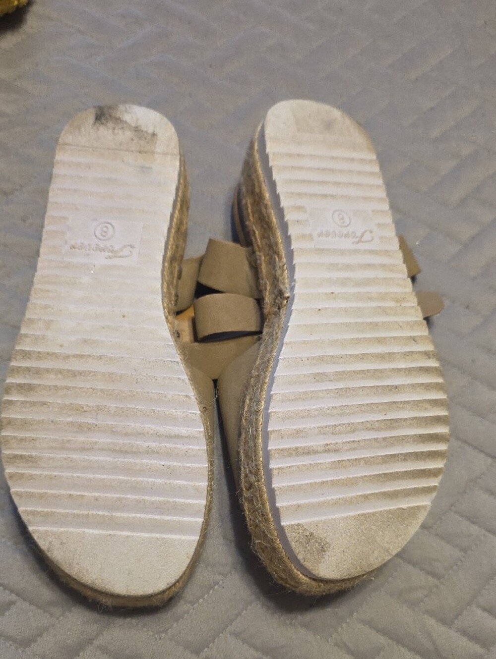 Forever 21 Taupe Buckle Espadrille Slide Sandals - Women - Picture 4 of 4